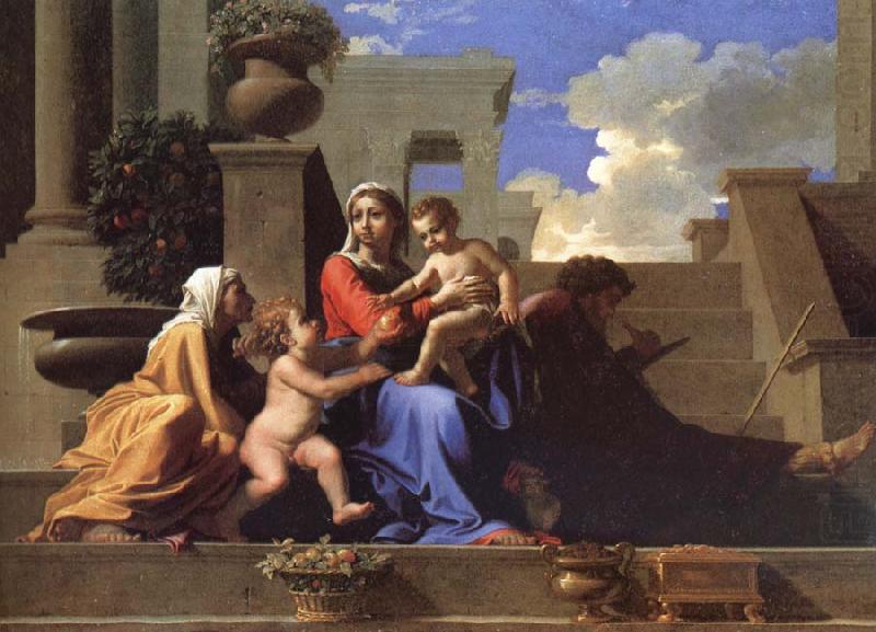 The Saint Family on the stair, Nicolas Poussin